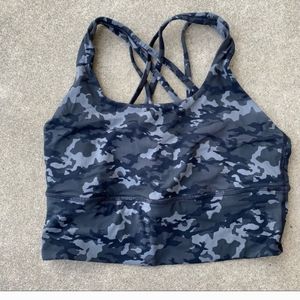 Crz Yoga Camo Print Racerback Sports Bra